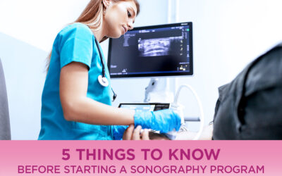 Five Things to Know Before Starting a Sonography Program